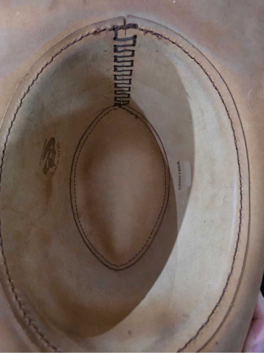 Vintage Head ‘n Home Comstock Leather Hat - Picture 8 of 11